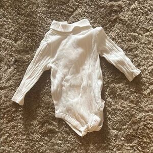 Janie and Jack White Ribbed Bodysuit